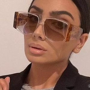 *Price Drop* Oversized Irregular polygon leopard Print Sunglasses